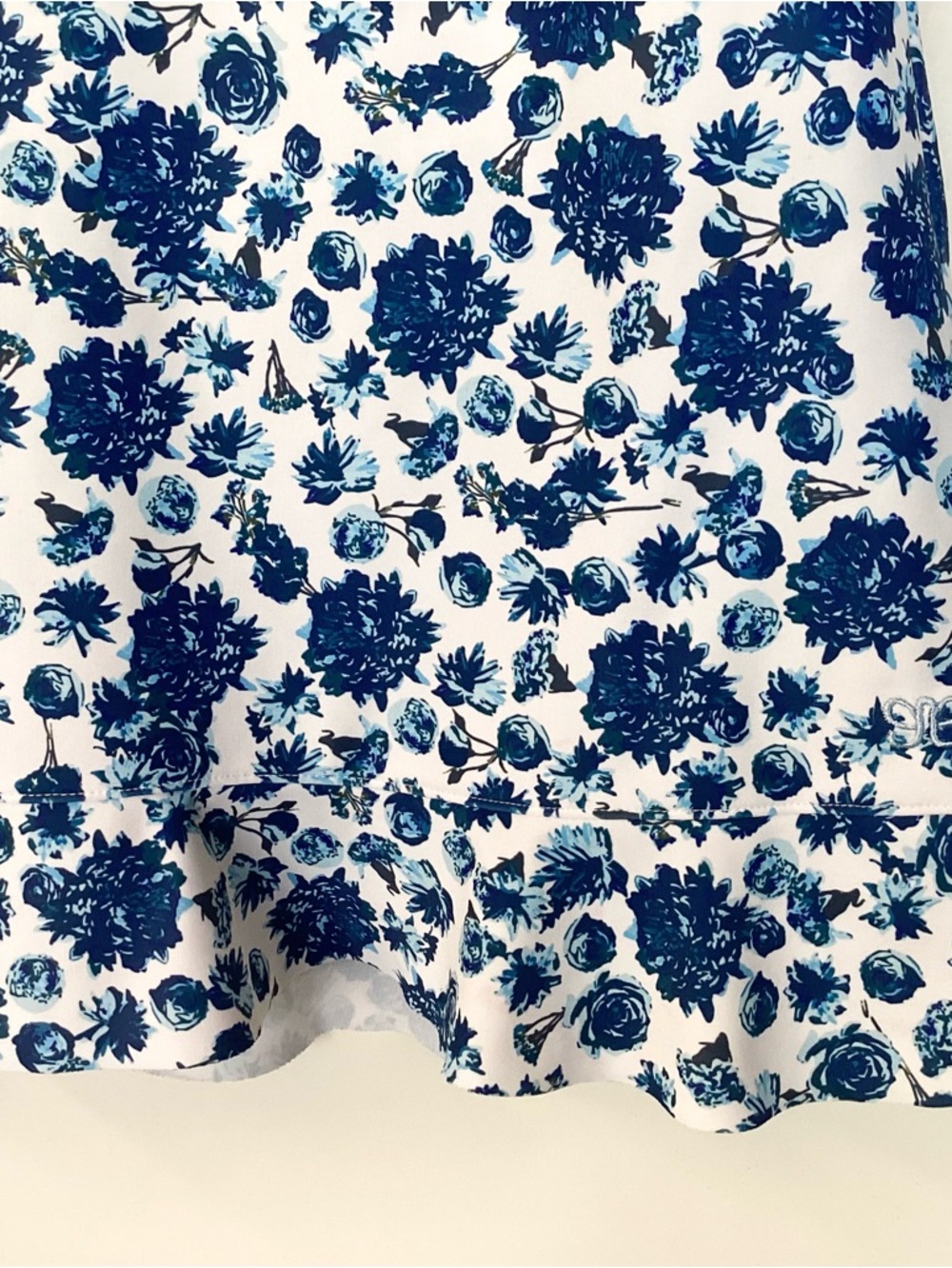 Albion Floral Santorini High Waisted Swim Skirt - Blue - XL - Picture 4 of 9